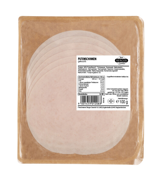 Berger Putenschinken geschnitten