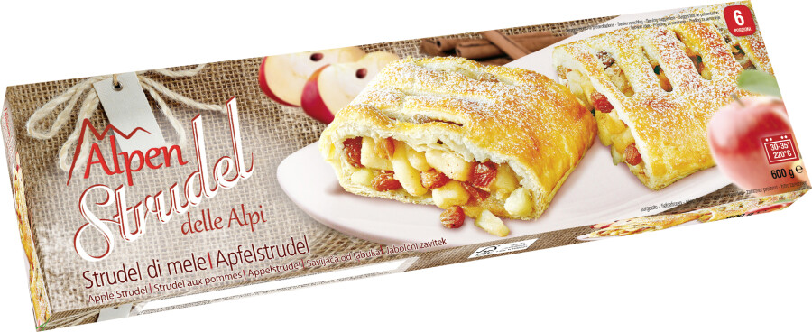 AlpenStrudel Apfelstrudel roh