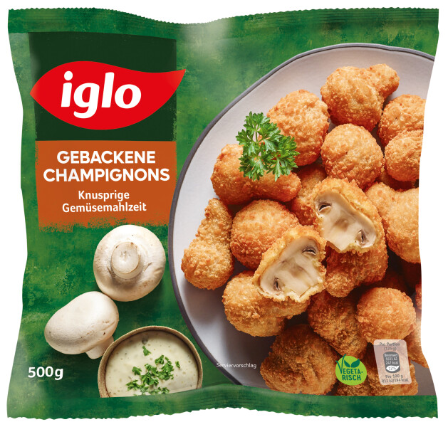 Iglo gebackene Champignons