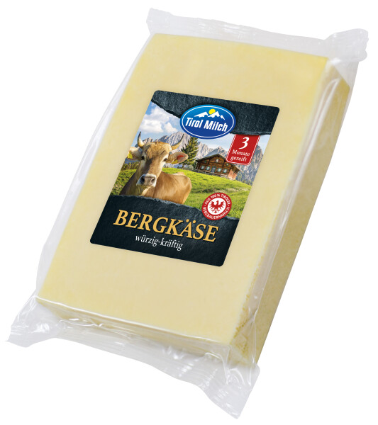 Tirol Milch Bergkäse 45% F.i.T., 3 Monate gereift