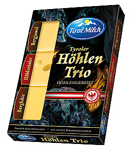 Tirol Milch Tyroler Höhlentrio aus Bergbauernmilch