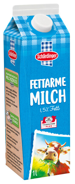 Schärdinger Fettarme Milch länger frisch 1,5%