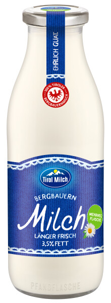 Tirol Milch Bergbauern Milch länger frisch 3,5%