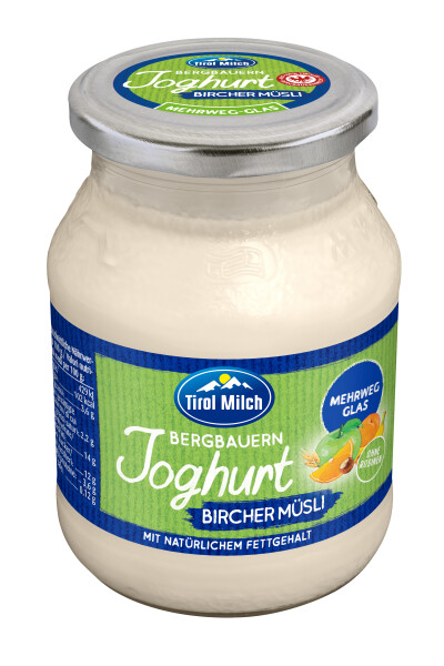Tirol Milch Bergbauernjoghurt Bircher Müsli 