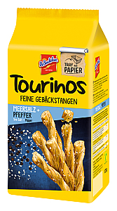 DeBeukelaer Tourinos Gebäckstangen Meersalz und schwarzer Pfeffer
