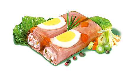 Puttkammer PrePack Schinkenröllchen mit Fleischsalat