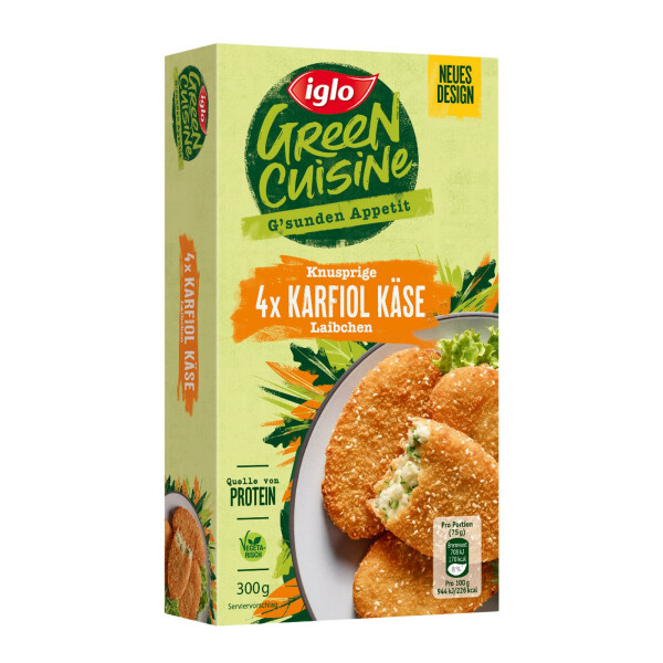 Iglo Karfiol Käse Laibchen