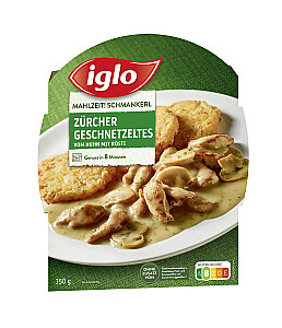 Iglo Zürcher Geschnetzeltes mit Rösti