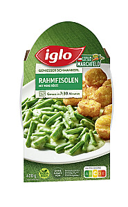 Iglo Genießer Schmankerl Marchfelder Rahmfisolen mit Mini Rösti