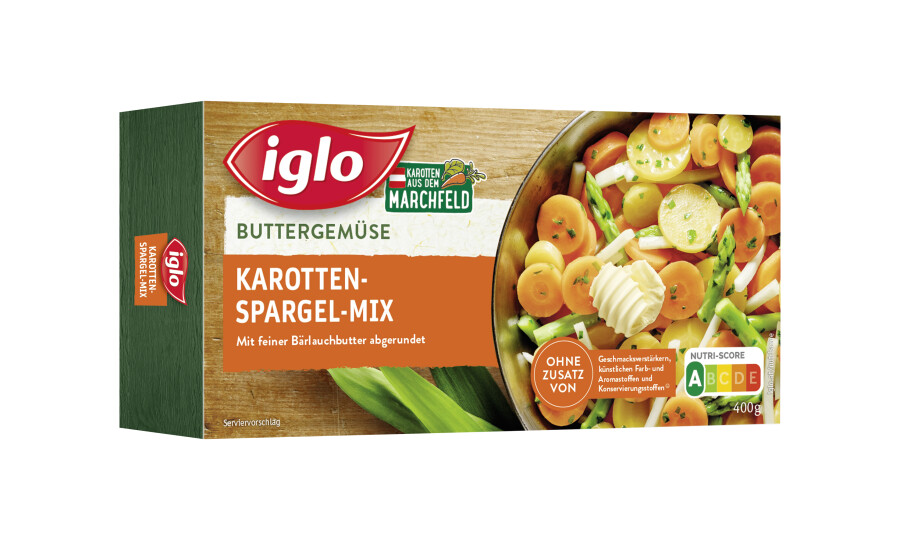 Iglo Buttergemüse Karotten-Spargel-Mix