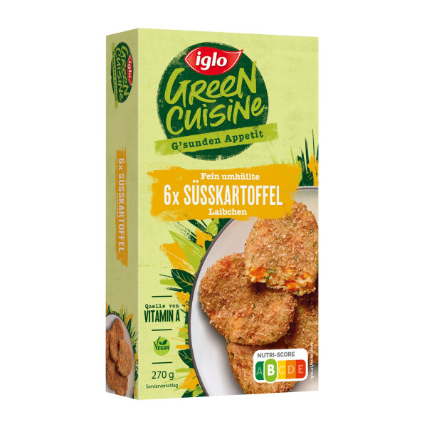 Iglo Ideenküche Süßkartoffel Laibchen