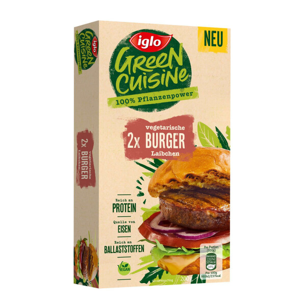 Iglo Green Cuisine Burger Laibchen vegetarisch