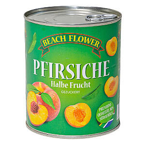 Beach Flower Pfirsichhälften gezuckert