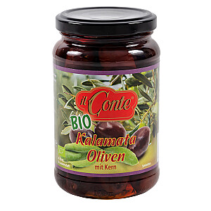 Il Conte Bio Kalamata Oliven mit Kern