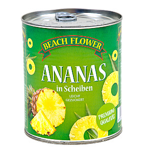 Beach Flower Ananasscheiben Leicht Gezuckert