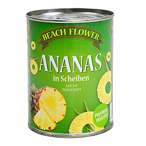 Beach Flower Ananasscheiben, leicht gezuckert