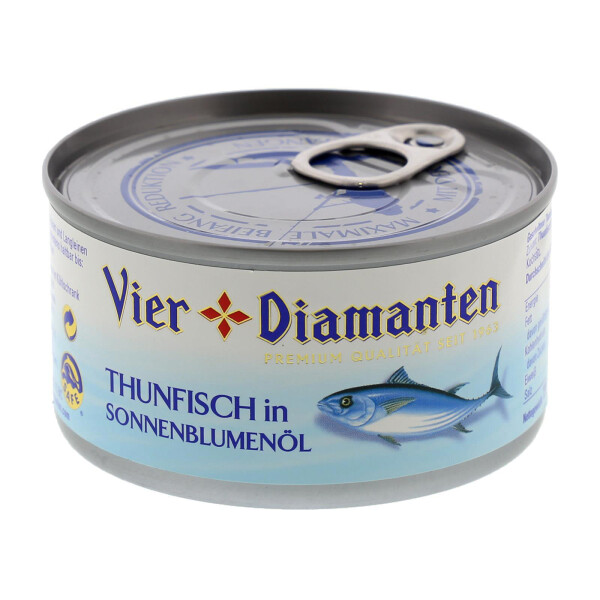 Vier Diamanten Thunfisch in Öl