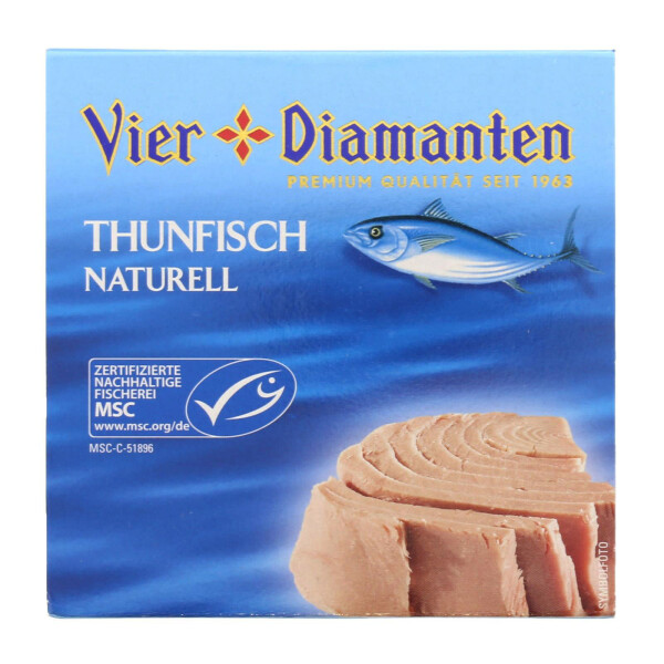 Vier Diamanten Thunfisch Naturell
