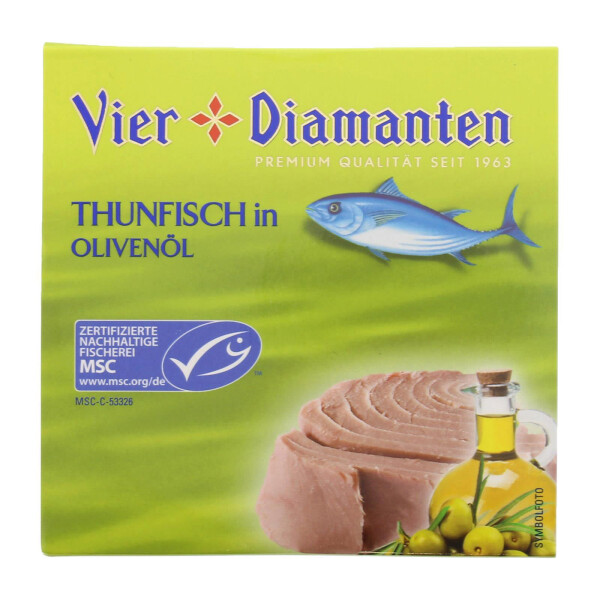 Vier Diamanten Thunfisch in Olivenöl