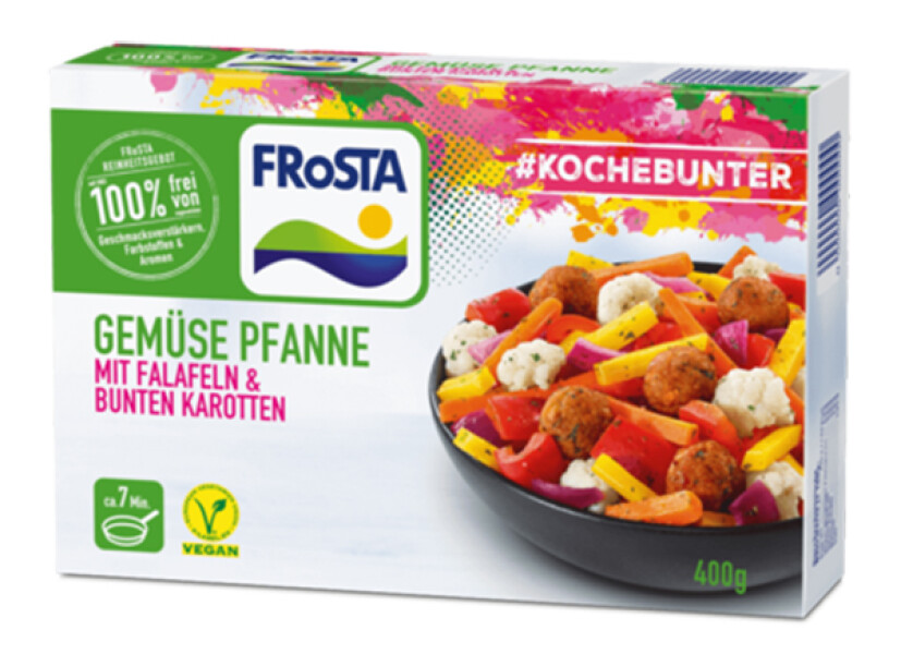 Frosta Gemüse Pfanne Falafeln & Karotten