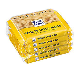RITTER SPORT Nuss-Kl. Weisse Voll-Nuss 5er