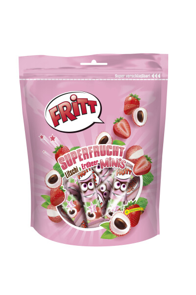 Fritt Superfrucht Minis Litschi&Erdbeer