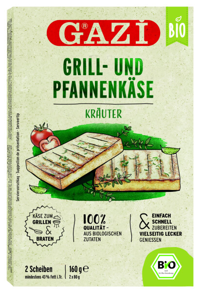 GAZi Bio Grill- und Pfannenkäse Kräuter