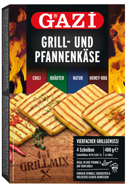 GAZi 4 in 1 Grillmix - Grill- und Pfannenkäse