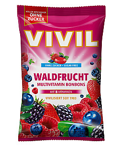 VIVIL Waldfrucht Multivitamin Bonbons ohne Zucker 