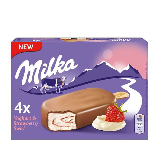 Milka Stick Erdbeere 4er