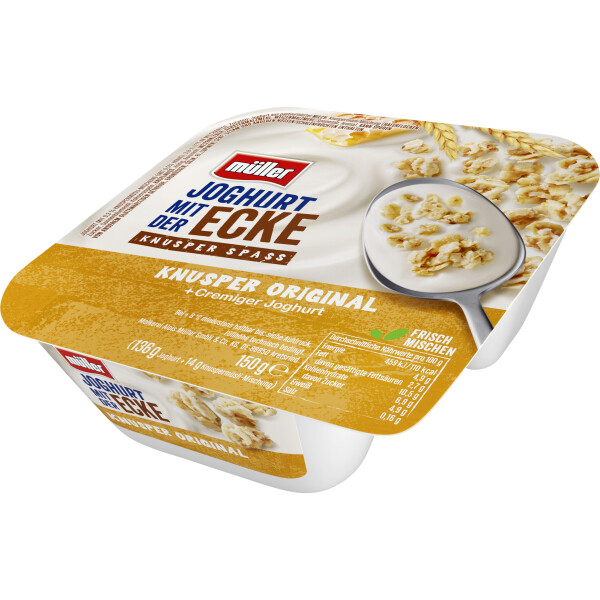 Müller Joghurt mit der Ecke Müsli Knusper