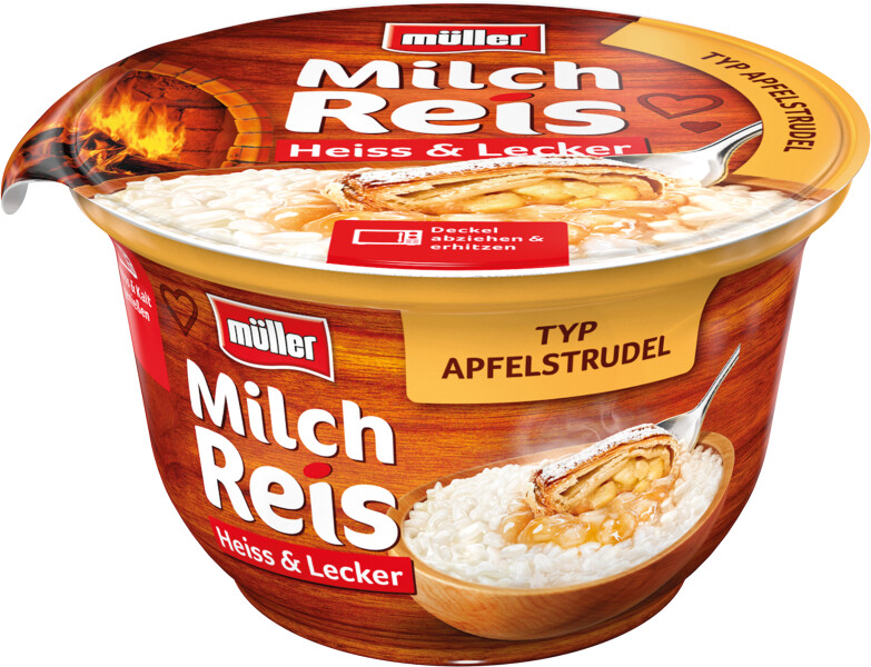 Müller Milchreis Apfelstrudel