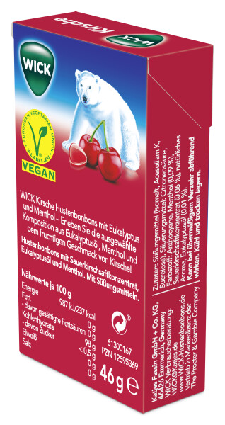 Wick Hustenbonbon Kirsch & Eukalyptus
