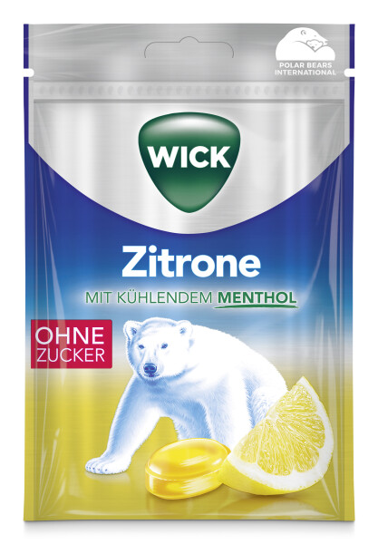 Wick Hustenbonbon Zitrone mit Menthol