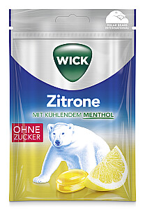 Wick Hustenbonbon Zitrone mit Menthol