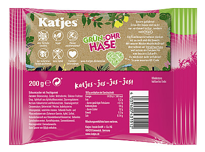 Katjes Grünohr Hase