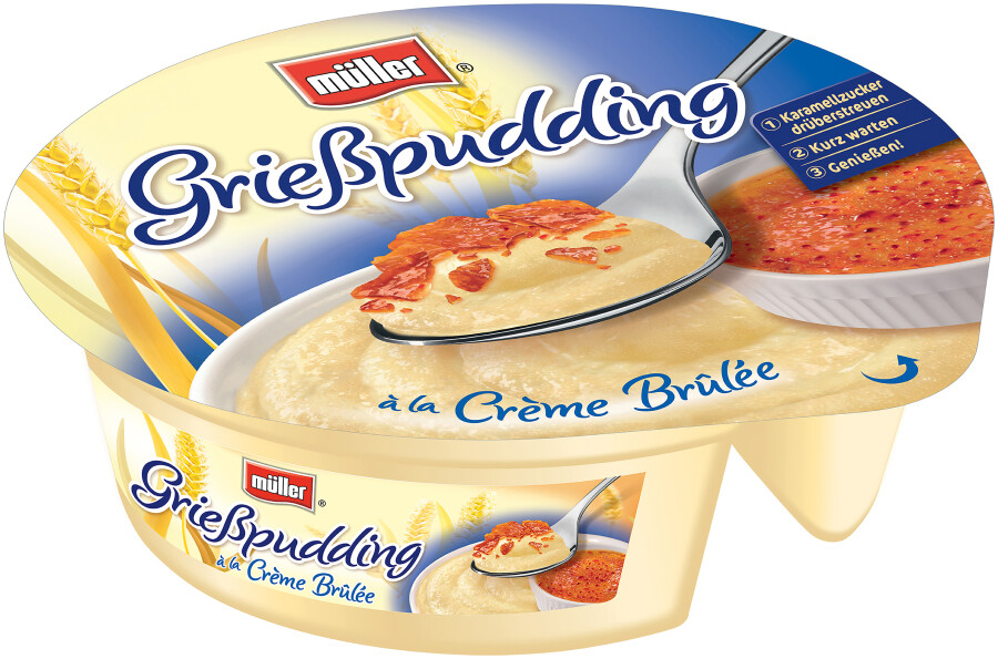 Müller Grießpudding Creme Brulee