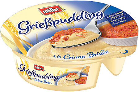 Müller Grießpudding Creme Brulee