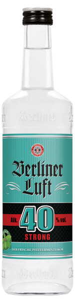 Berliner Luft Strong, 40 % vol. - Der extra starke Pfefferminzlikör