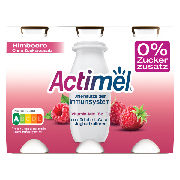 Danone Actimel Himbeere 0% Zuckerzusatz 6er