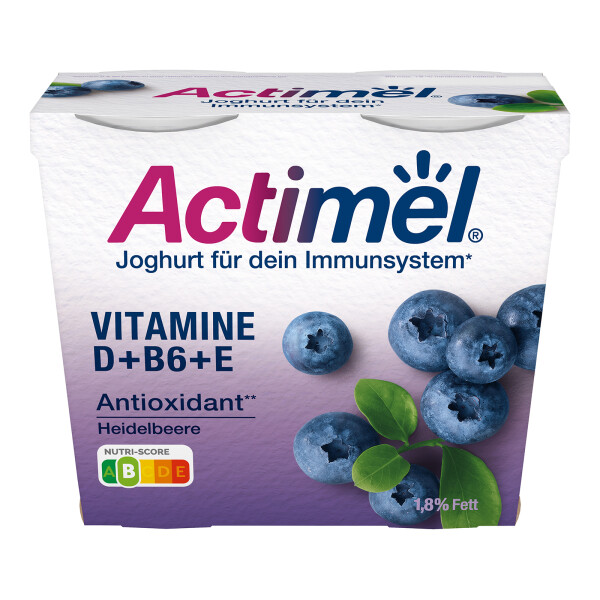 Danone Actimel Joghurt Heidelbeere 4er