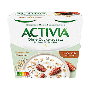 Danone Activia ohne Zuckerzusatz Hafer, Chia, Dattel 4er