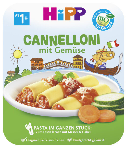 Hipp Bio-Cannelloni mit Gemüse
