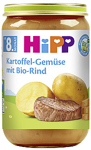 Hipp Menü Kartoffel, Gemüse und Rind Bio