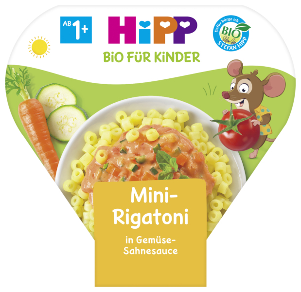 Hipp Bio für Kinder Mini-Rigatoni in Gemüse-Sahnesauce