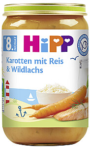 Hipp Karotten mit Reis und Wildlachs