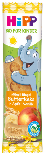 HiPP Bio Müesli Riegel Butterkeks in Apfel Vanille