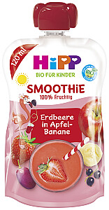 Hipp Smoothie, Erdbeere in Apfel-Banane