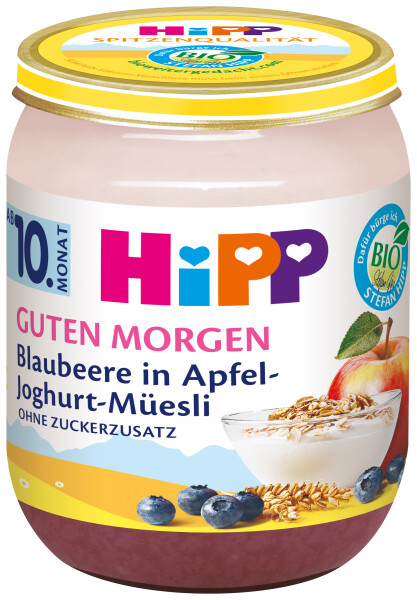 Hipp Guten Morgen Müesli: Blaubeere in Apfel-Joghurt-Müesli