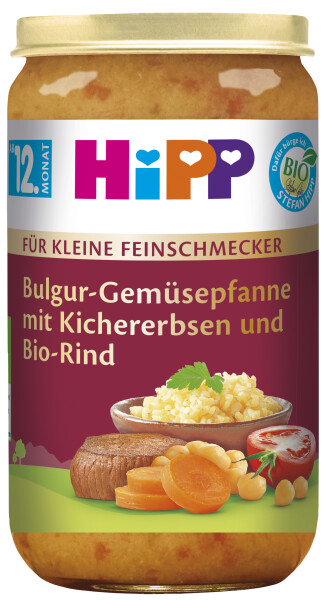 Hipp Menü Gemüsepfanne und Rind